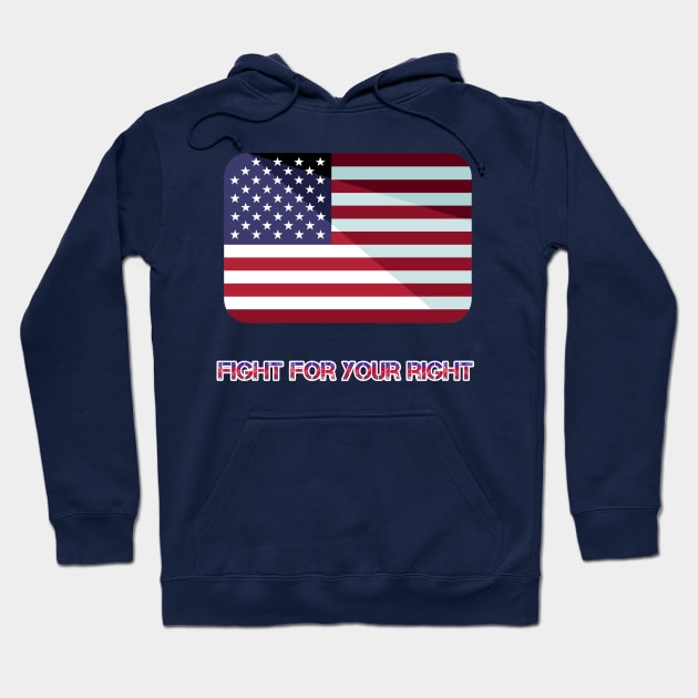 Fight for your right Hoodie by Courtney's Creations